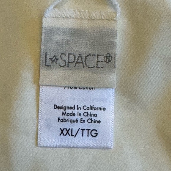 L*Space Ivory Black String Bikini Bottom NWOT Size 2XL - Picture 5 of 5